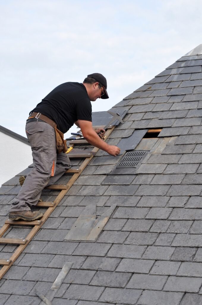 Slate roof repair work in Orpington